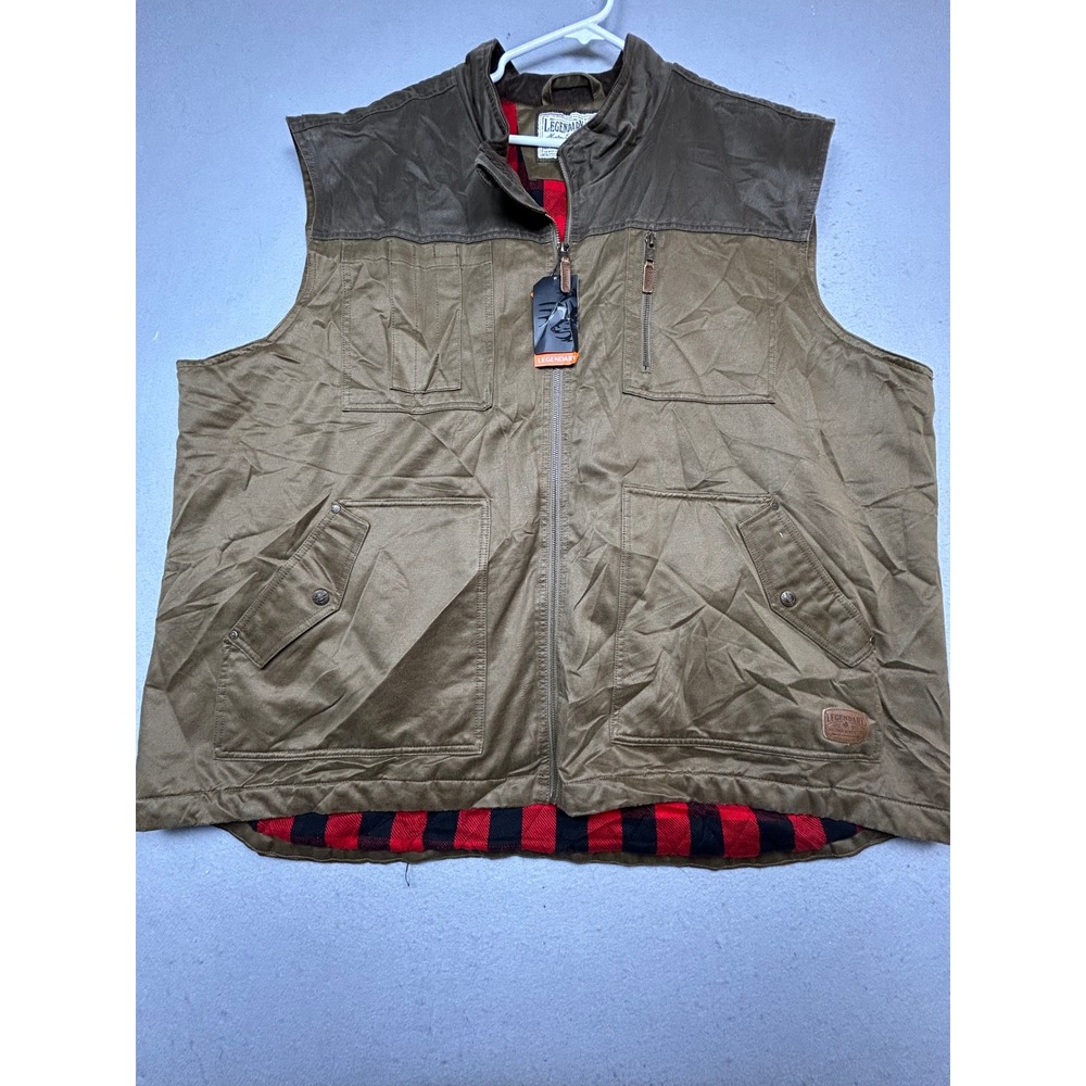 Legendary Whitetails Tough As Buck Vest Cotton Poly Brown 4XL Mens